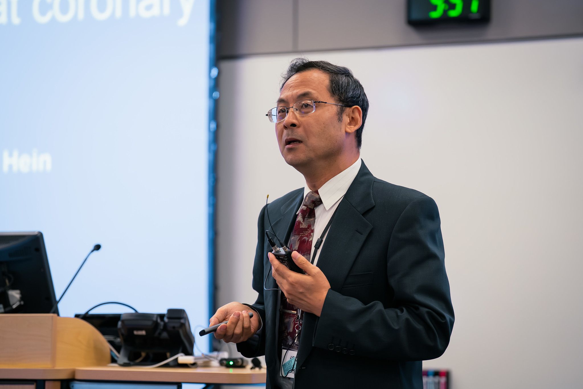 Dr. Guangrong Lu presents Lucier's research at the 2026 Clinical and Translational Research Symposium.